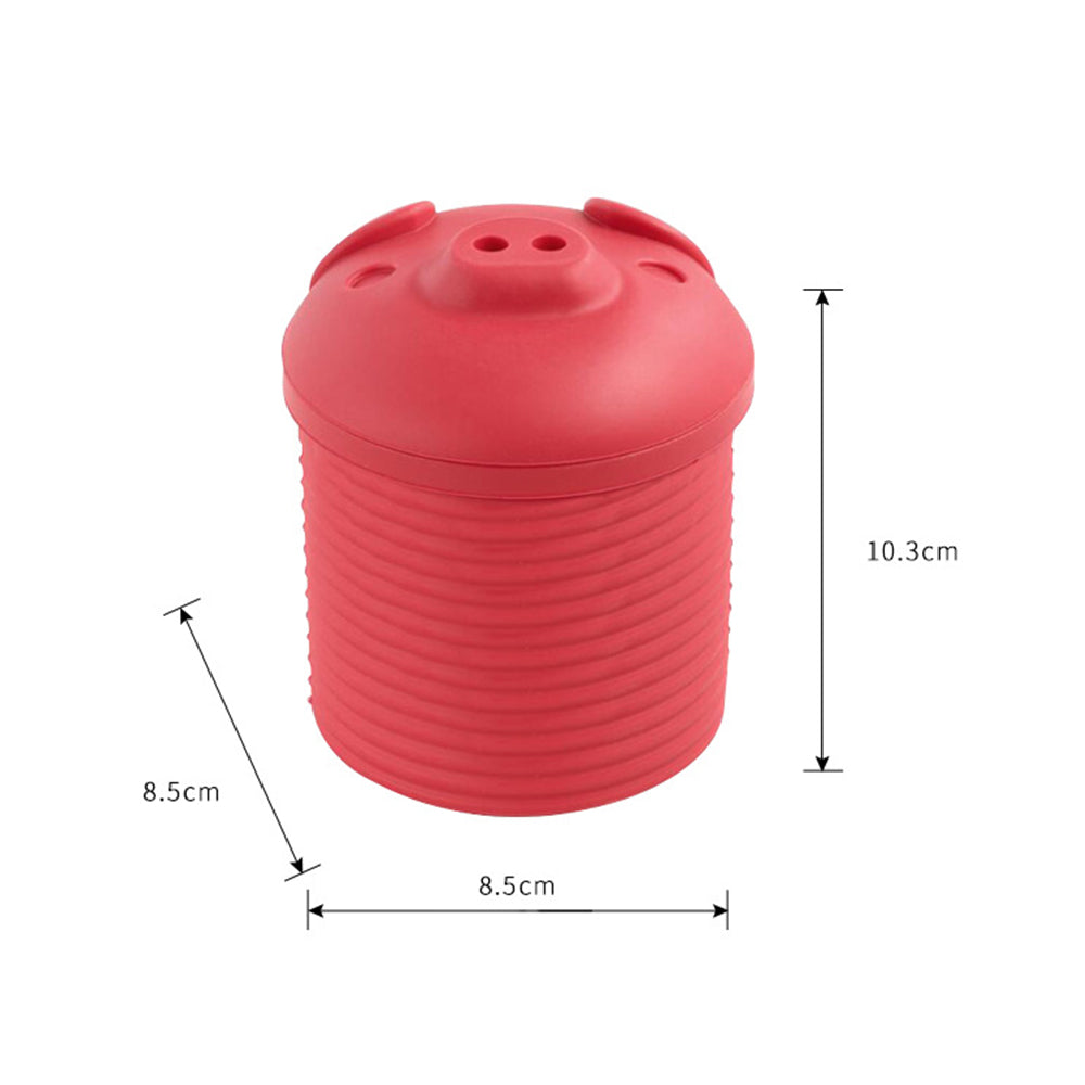 Creative pig-shaped silicone bacon grease drainer