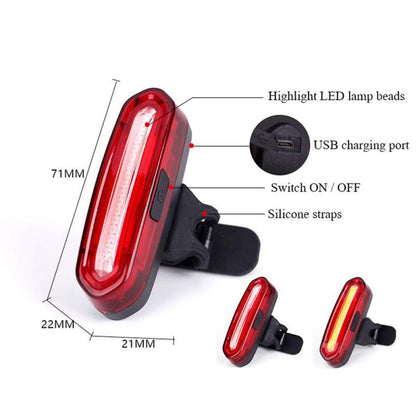 Two-color bicycle tail light