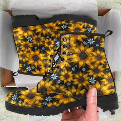 Women's Digital Printed High-Top Martin Boots