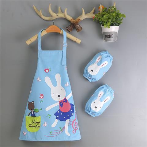 Fine Art Apron Clothing Household Kitchen Painting Waterproof Child With Sleeves