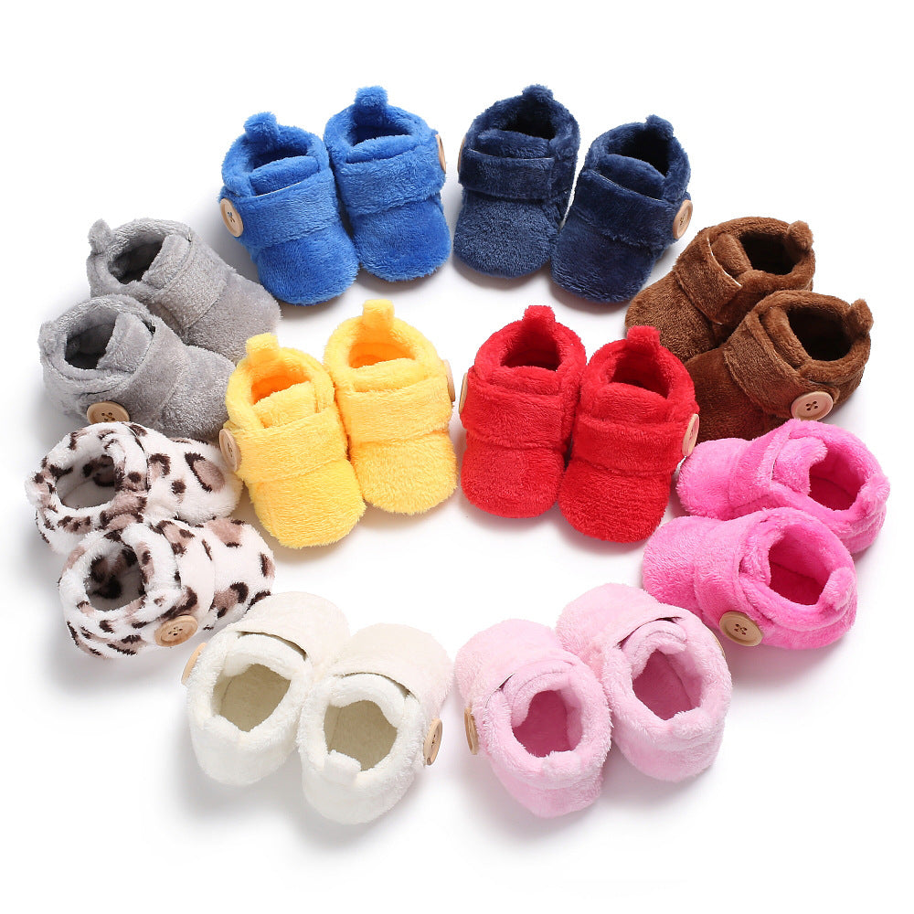 Velcro baby shoes soft soled walking shoes