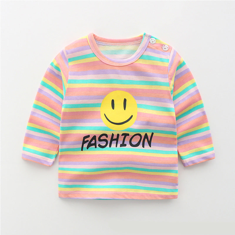 Baby cotton long sleeve T-shirt