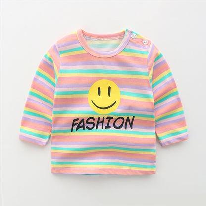 Baby cotton long sleeve T-shirt