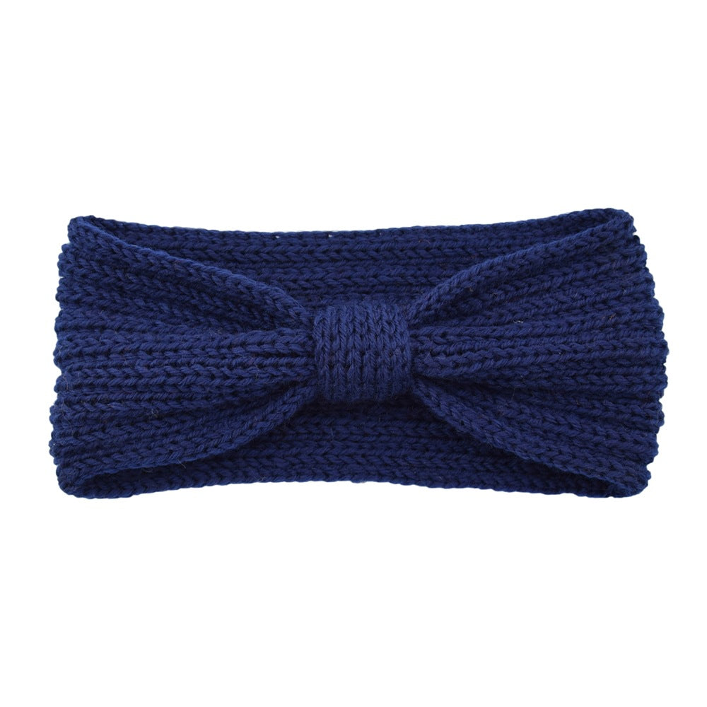 European and American flat stitch bow headband