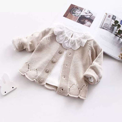 Girls Spring And Autumn Sweater Cardigan Jacket 1-3 Years Old