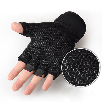 Sports fitness microfiber gloves