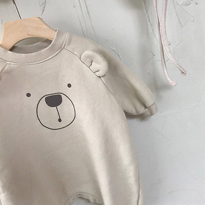 Korean Baby Cute Plush Bear One-piece