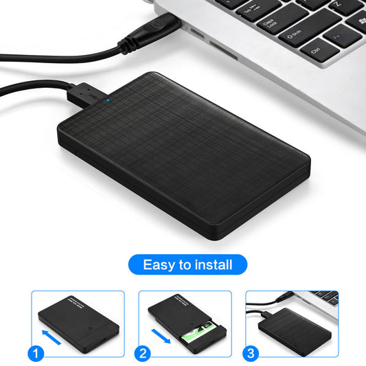 Grid Pattern Business Style USB3.0 Mobile Hard Disk Box