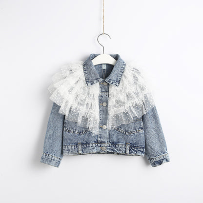 Children's Denim Jacket Autumn And Winter Girls