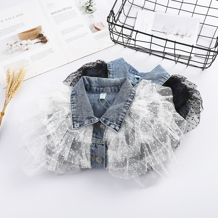 Children's Denim Jacket Autumn And Winter Girls