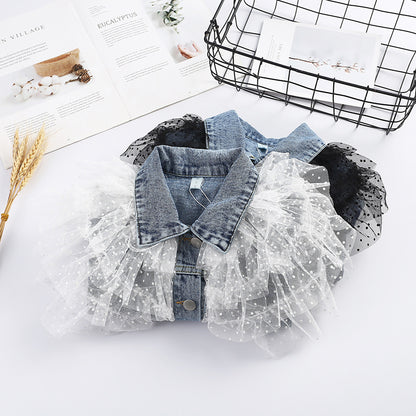 Children's Denim Jacket Autumn And Winter Girls