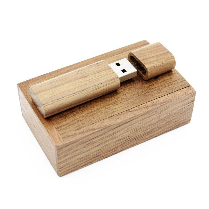 U Disk 32GB Wooden USB Flash Drive Free Lettering Creative Boys and Girls