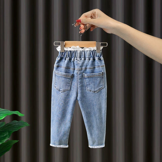 Long Trousers Children's Soft Jeans Children