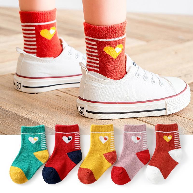 Children's Socks Spring And Autumn Thin Section In Tube Boys And Girls Korean Kids Socks