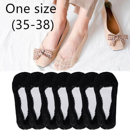 10pcs Lace boat socks