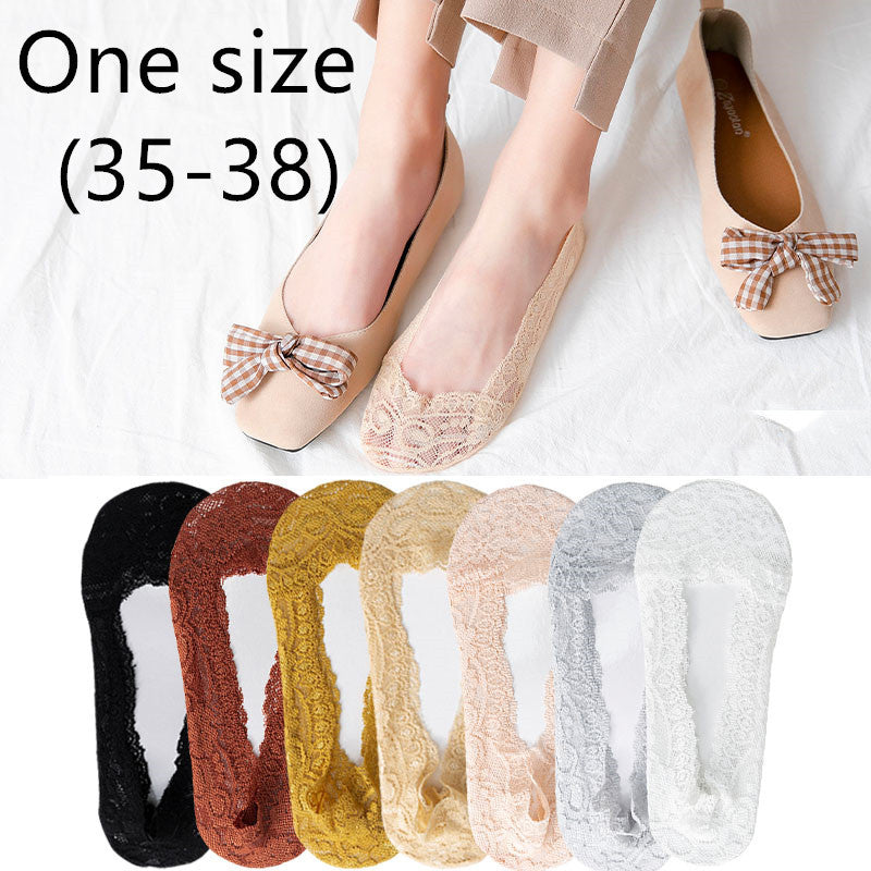 10pcs Lace boat socks