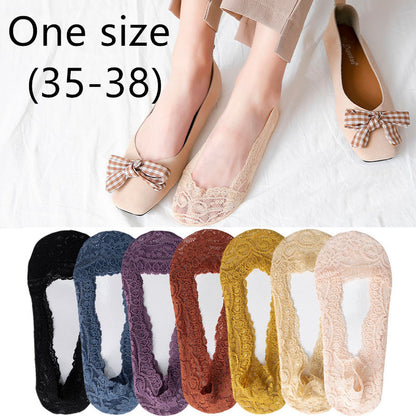 10pcs Lace boat socks