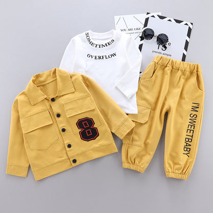 Trendy Three Piece Children's New Casual Workwear Jacket