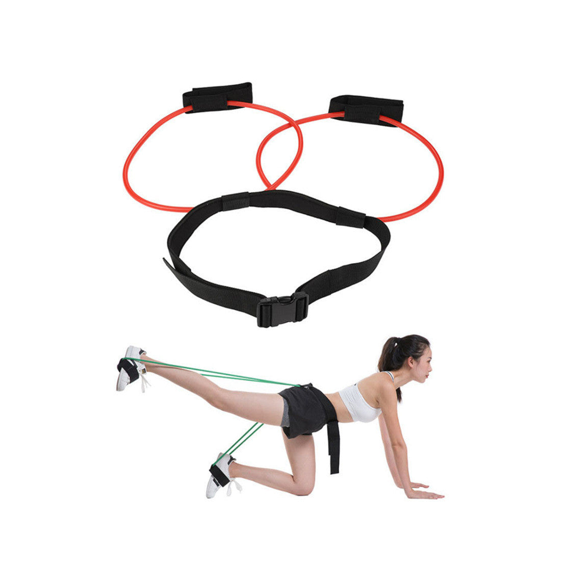 Home Fitness Men And Women Waist Booster With Leg Swimming Training Belt