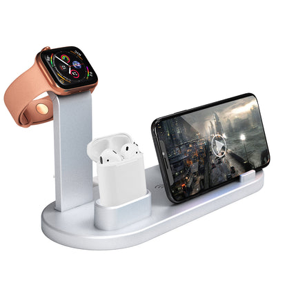 Compatible with Apple, Suitable For Iphone 4 In 1 Wireless Charging Stand