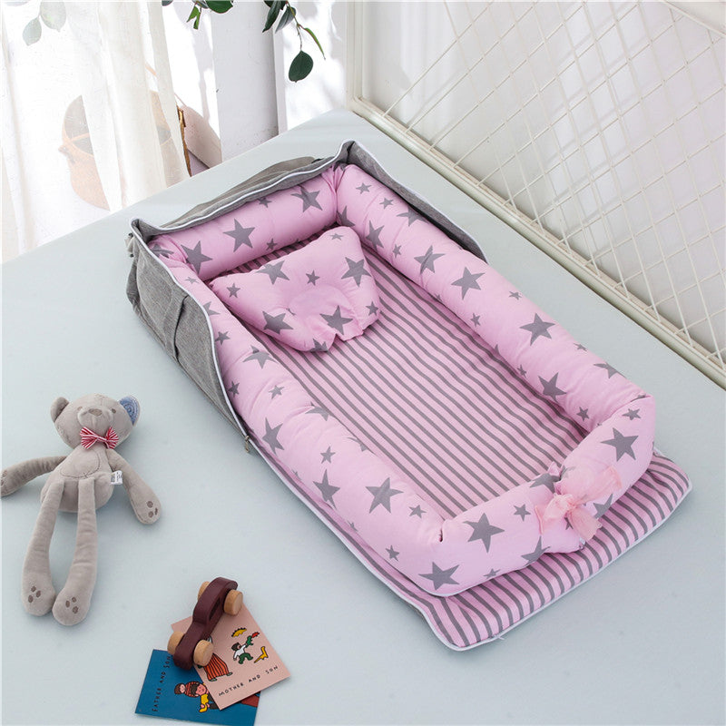 Cotton Portable Baby Crib Newborn Foldable