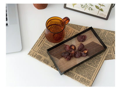 Wrought Iron And Wood Decorative Tray Art Out Of Dinner Plate