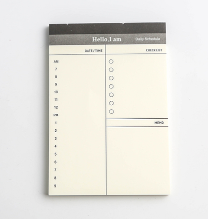 Business Day Planner, Notepad, Tear Pad, Office Desk Agenda Memo