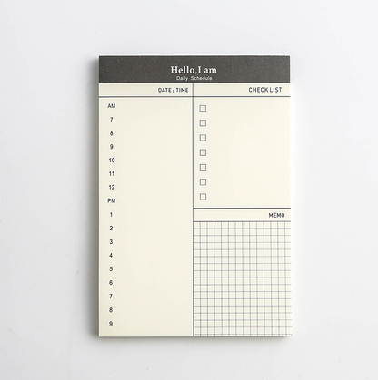 Business Day Planner, Notepad, Tear Pad, Office Desk Agenda Memo