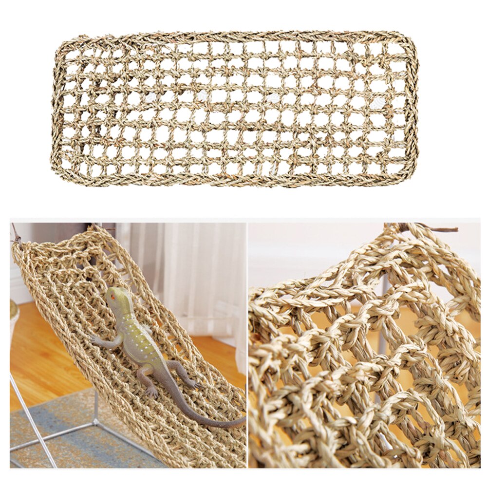 Lizard Straw Mat Crawling Hammock Pet Nest