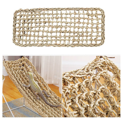 Lizard Straw Mat Crawling Hammock Pet Nest