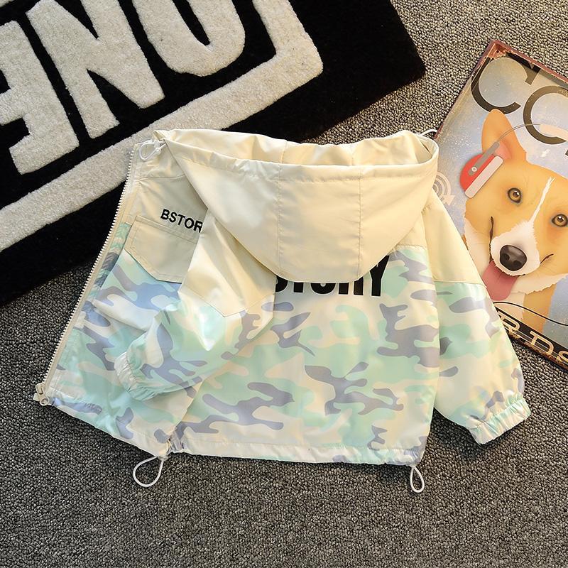 Small And Medium-Sized Children's Baby Foreign Style Camouflage Jacket