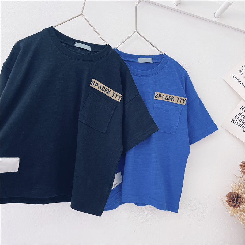 Spring And Summer Children's Korean Style Blouse Baby Foreign Style Short Sleeves