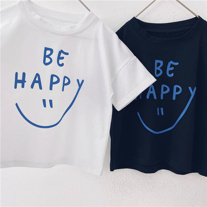 Children'S Short-Sleeved Summer New Children'S Clothing Middle And Small Children'S T-Shirt Boys Bottoming Shirt Tide