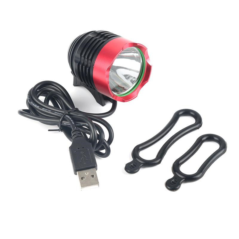 USB External Connector Light Mountain Bike Light l2 Strong Light Head