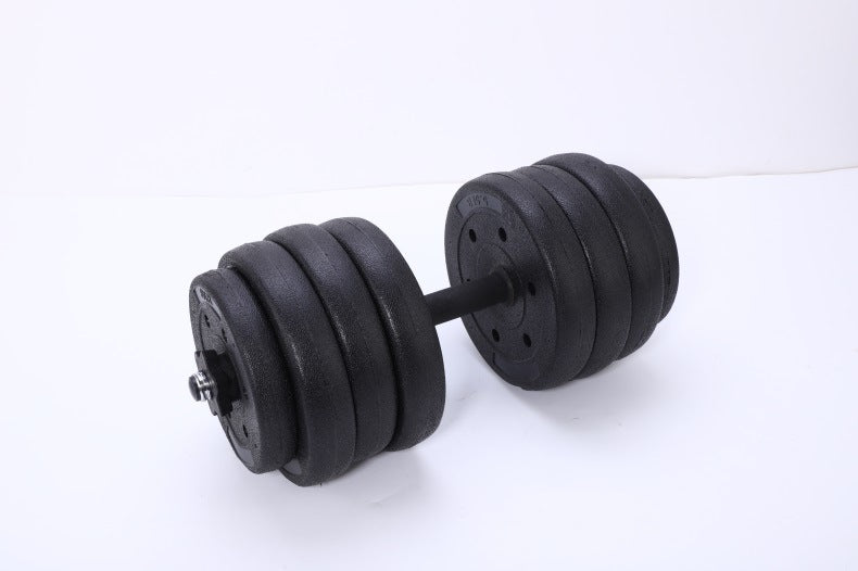 Round Head Dumbbell Multi-Specification Safety Men's Barbell Rubber Coated Dumbbell Indoor Fitness Equipment