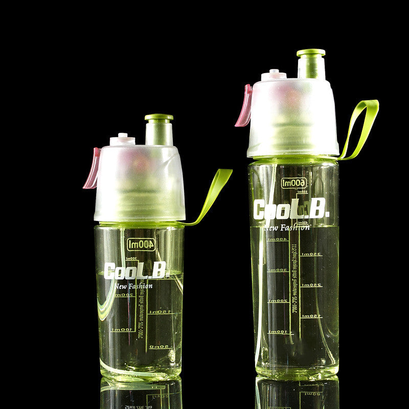 Sports Water Plastic Bottle Outdoor Creative Mist Spray with Leak Proof Portable Drinking Cup