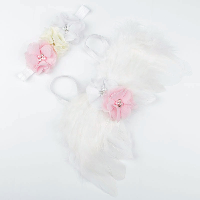 Newborn Photography Accessories Angel Wing Baby Photo Props Handmade Costumes For Infants Fotografia Crochet Costumes For Baby