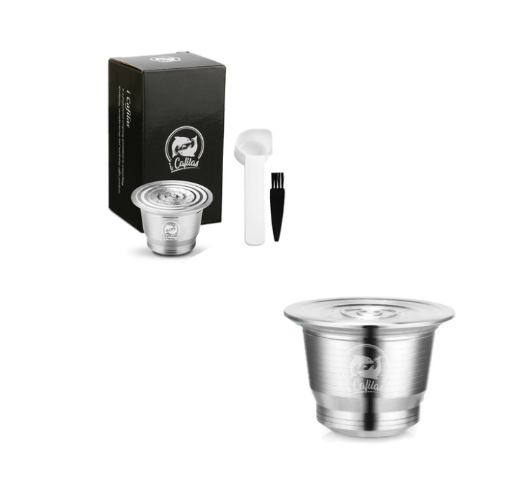 Stainless Steel Reusable Nespresso Refillable Coffee Capsule Pod Filter