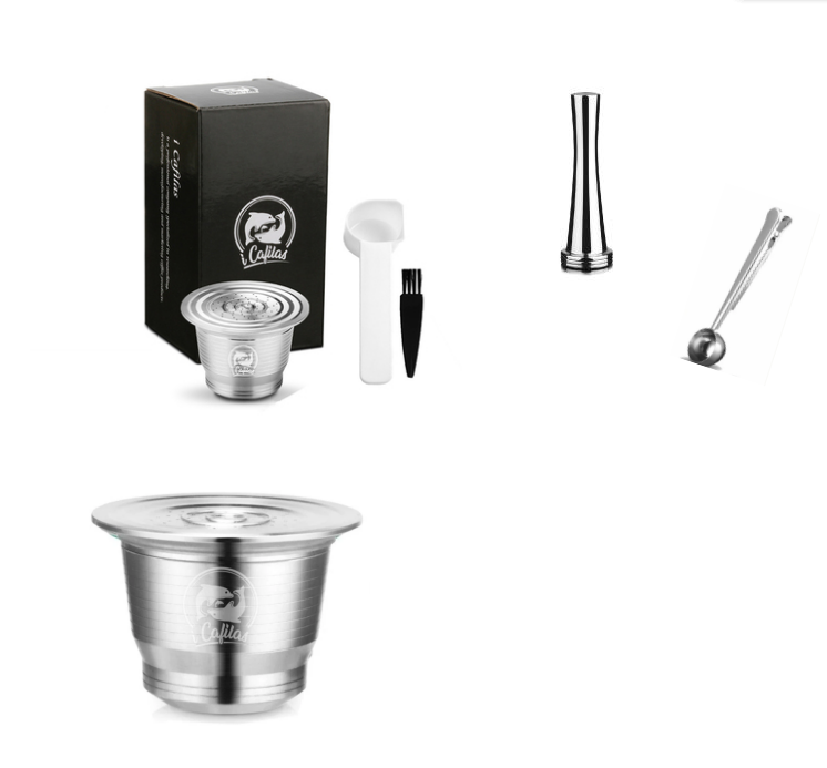 Stainless Steel Reusable Nespresso Refillable Coffee Capsule Pod Filter