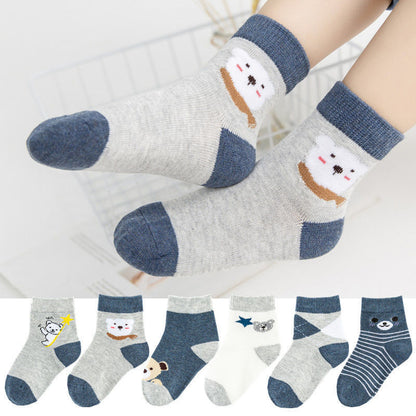 Boys And Girls Baby Cotton Socks Summer Breathable Boat Socks Middle School Children Student Socks