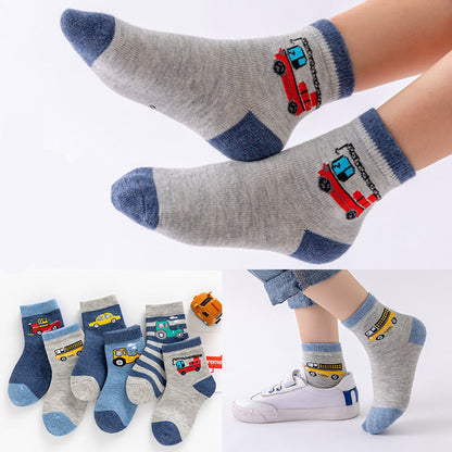 Boys And Girls Baby Cotton Socks Summer Breathable Boat Socks Middle School Children Student Socks