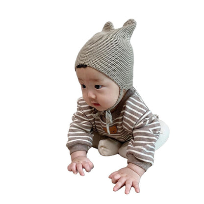 Baby Hat Korean Style Same Style Children'S Wool Hat Four-Color