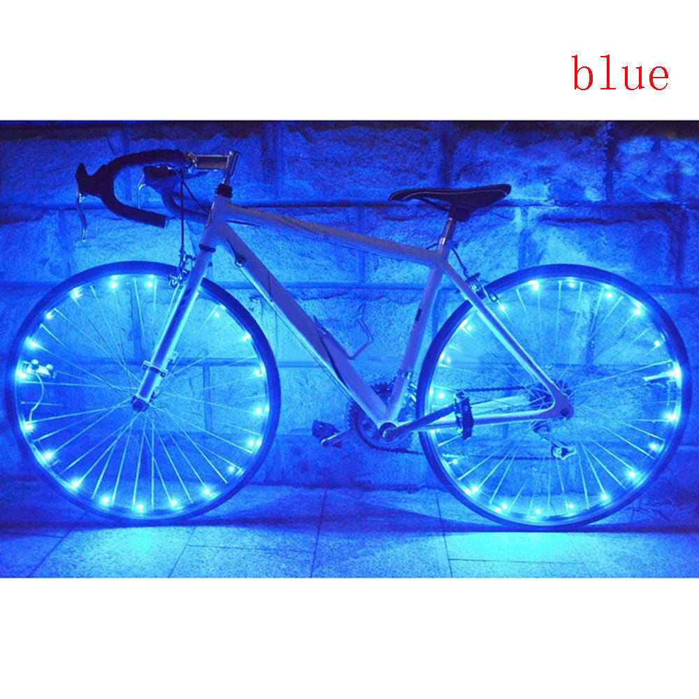 Bicycle Riding Spoke Wheel With Colorful Lights