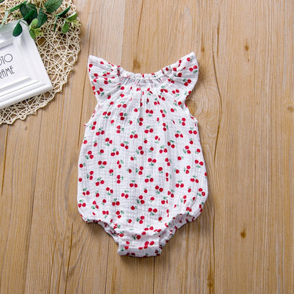 Baby Jumpsuit Summer Newborn Folds Jumpsuit