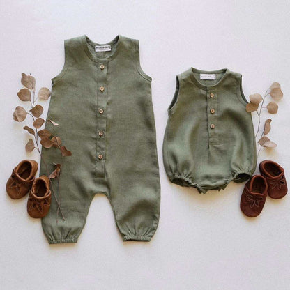 Baby'S Climbing Suit, Newborn'S Clothes, Baby'S Clothes, Cotton Hemp Kha Clothes, Boys' One-Piece Clothes