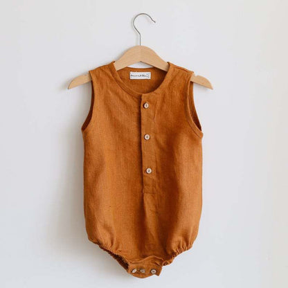 Baby'S Climbing Suit, Newborn'S Clothes, Baby'S Clothes, Cotton Hemp Kha Clothes, Boys' One-Piece Clothes