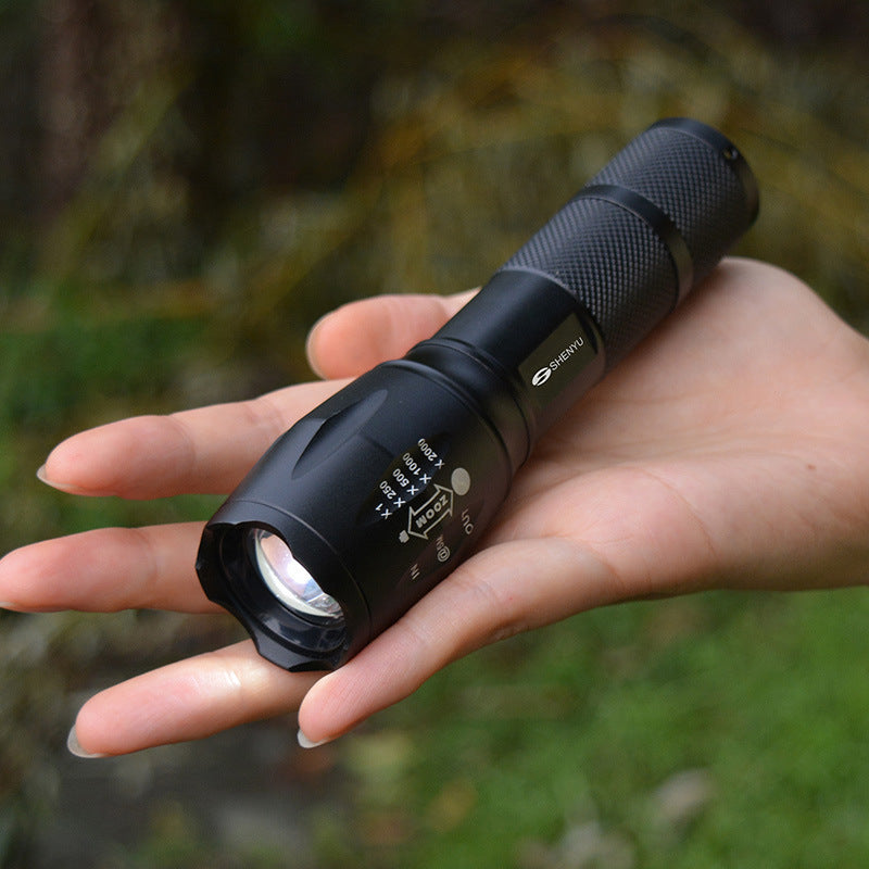 Aluminum Alloy Strong Light Flashlight 18650 Super Bright Outdoor Lighting T6 Flashlight