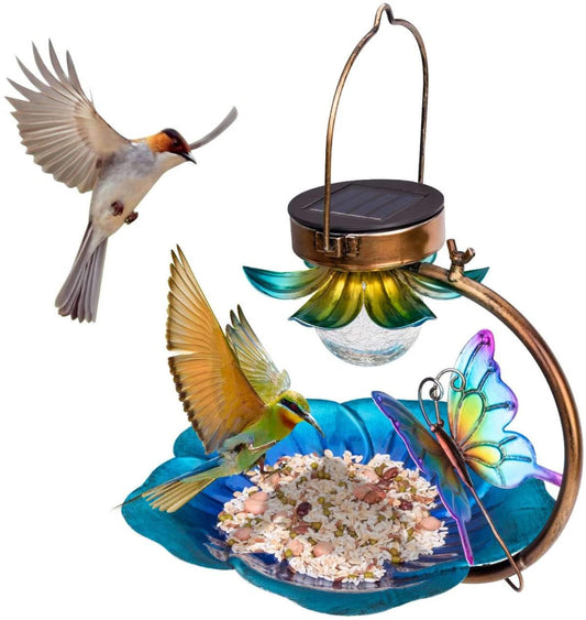 Solar Crack Ball Bird Feeder