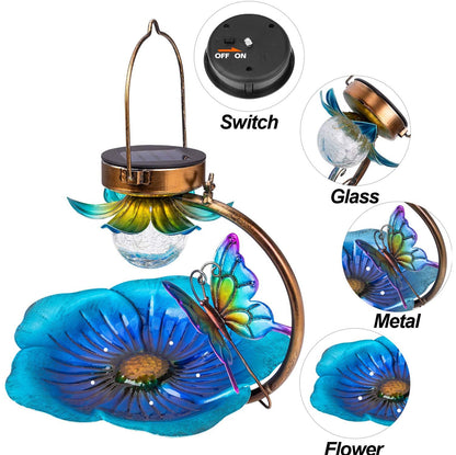 Solar Crack Ball Bird Feeder