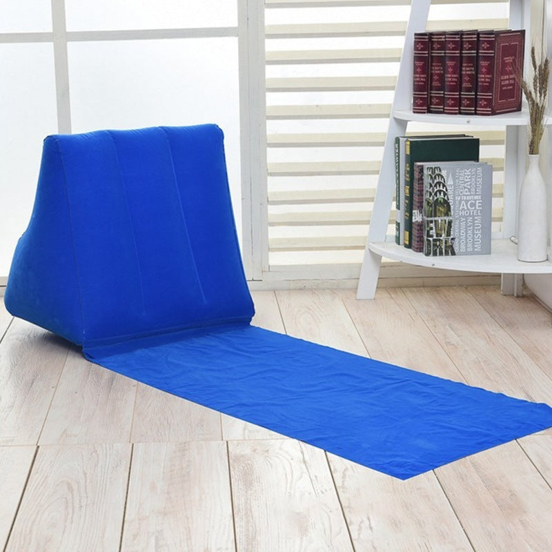 Outdoor Beach Pvc Thick Flocking Beach Mat, Inflatable Triangle Mat